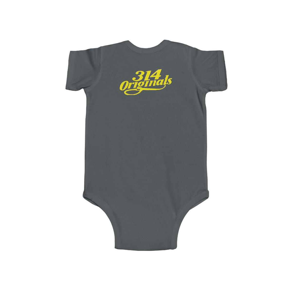 Baby Bodysuit – "Caution Cuteness Overload" Infant Onesie (314 Originals Back Logo) - 314 Originals