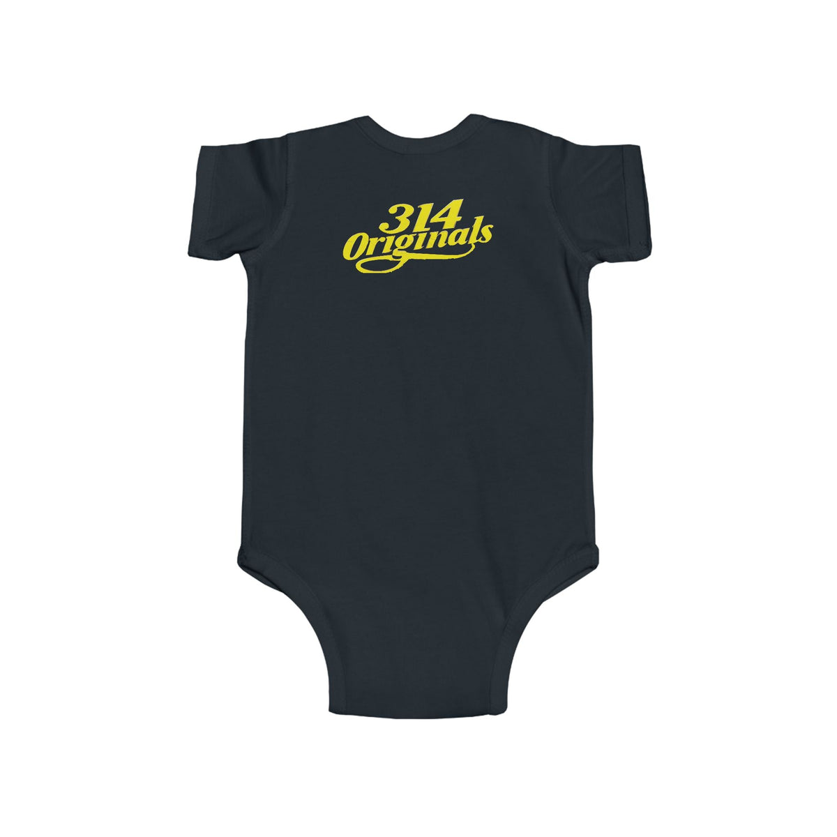 Baby Bodysuit – "Caution Cuteness Overload" Infant Onesie (314 Originals Back Logo) - 314 Originals