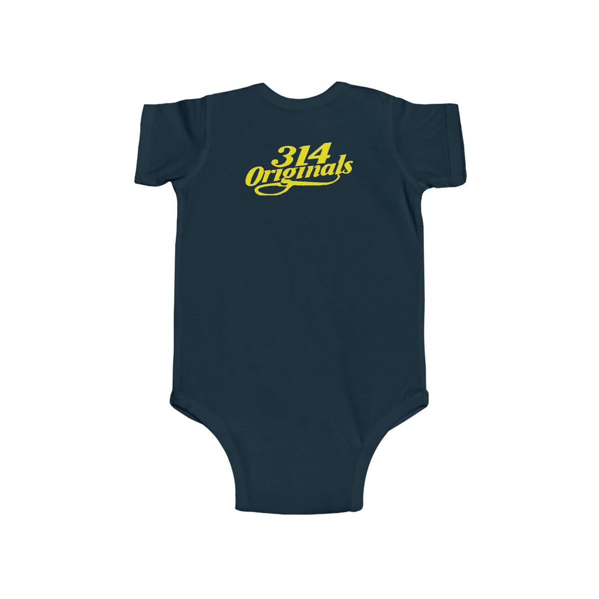 Baby Bodysuit – "Caution Cuteness Overload" Infant Onesie (314 Originals Back Logo) - 314 Originals