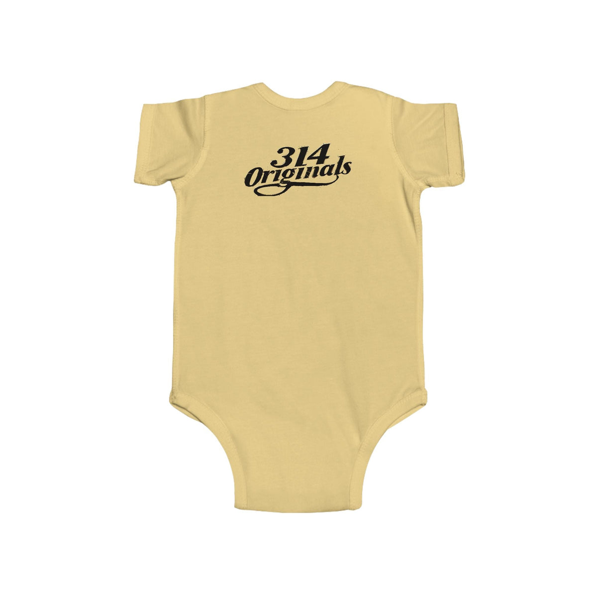 Baby Bodysuit – "Caution Cuteness Overload" Infant Onesie (314 Originals Back Logo) - 314 Originals