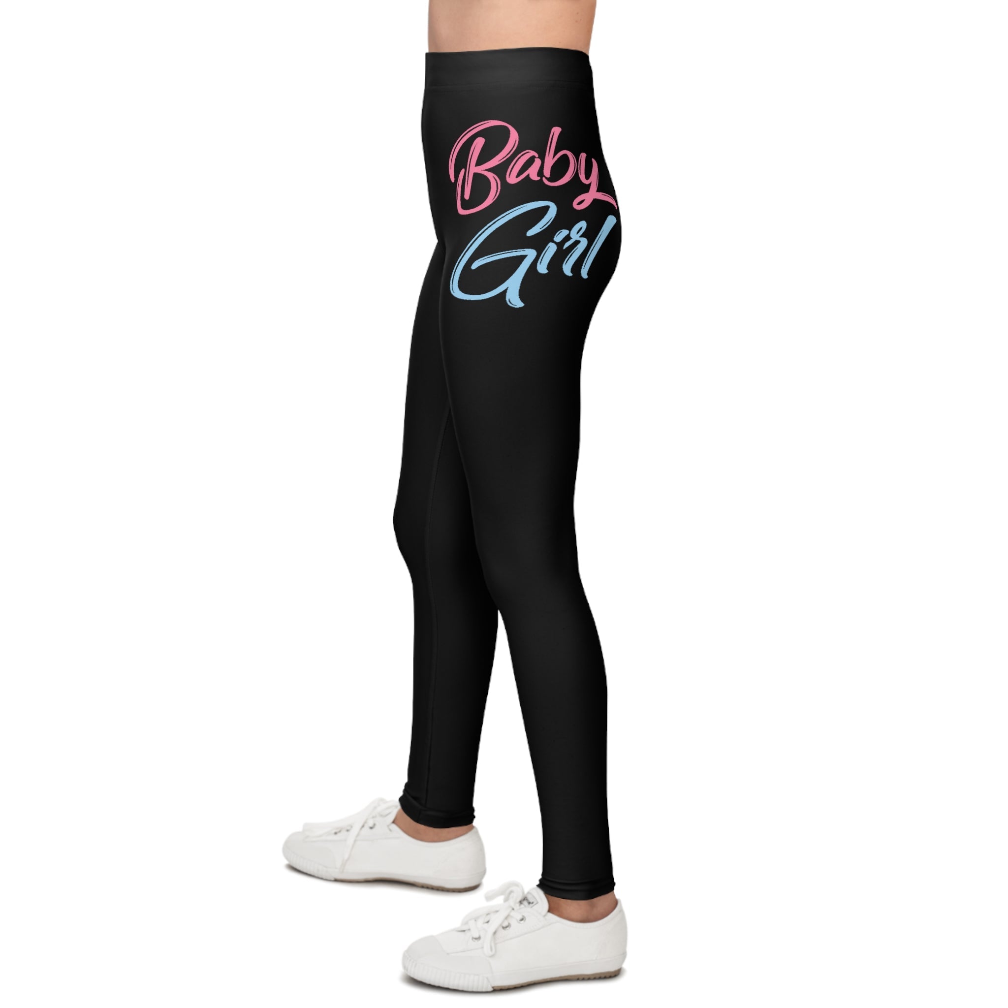 Baby Girl Pastel Script Kids' Printed Leggings - 314 Originals