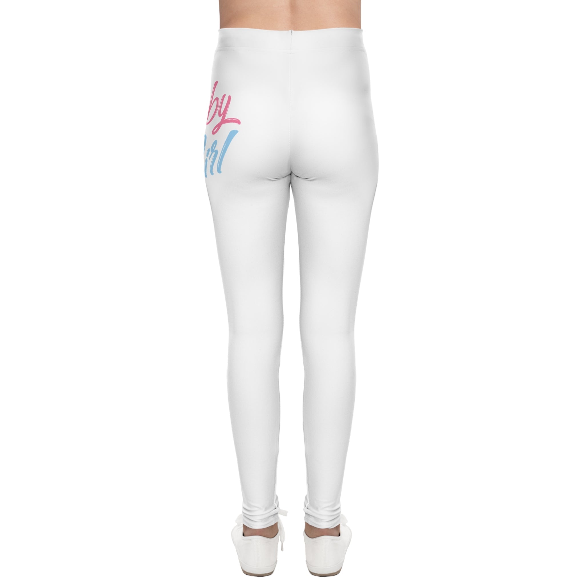 Baby Girl Pastel Script Printed Leggings - 314 Originals