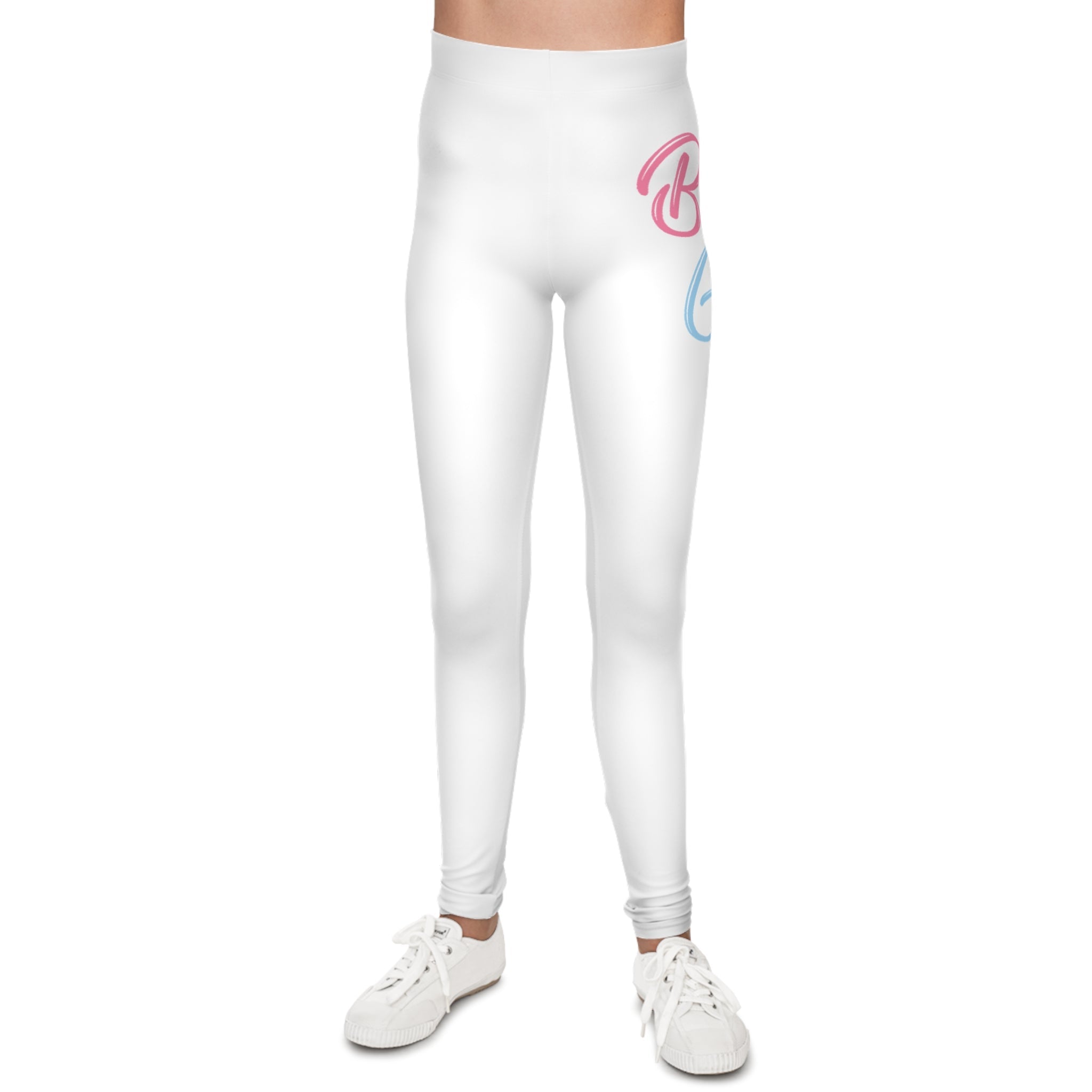 Baby Girl Pastel Script Printed Leggings - 314 Originals