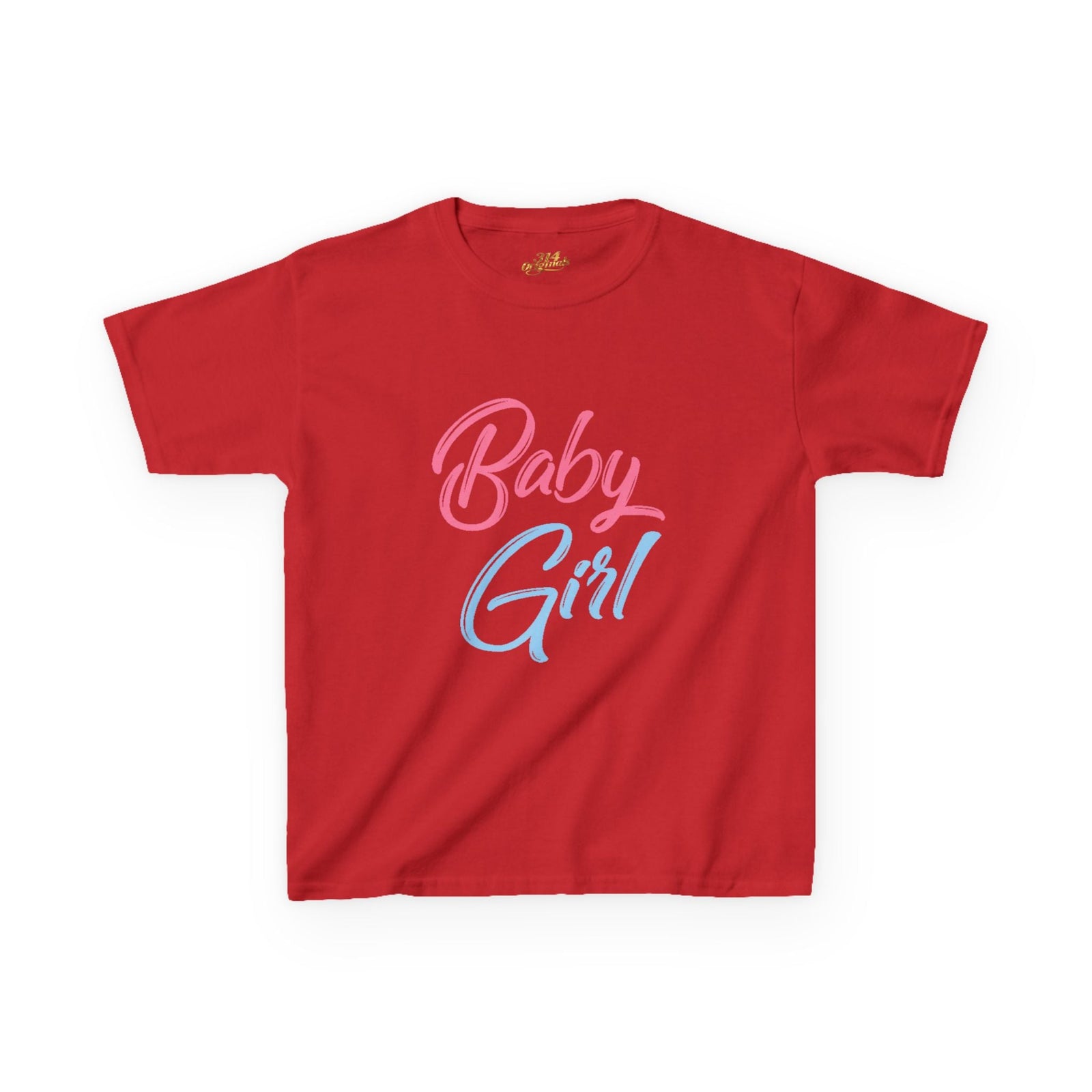 "Baby Girl" Pastel Script Shirt - 314 Originals