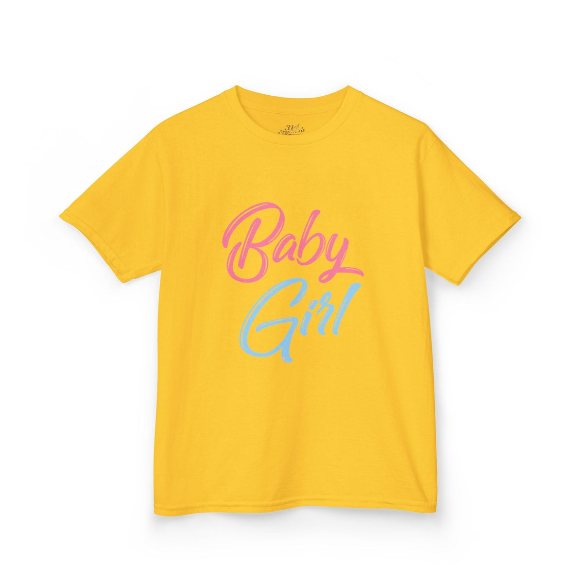 "Baby Girl" Pastel Script Shirt - 314 Originals