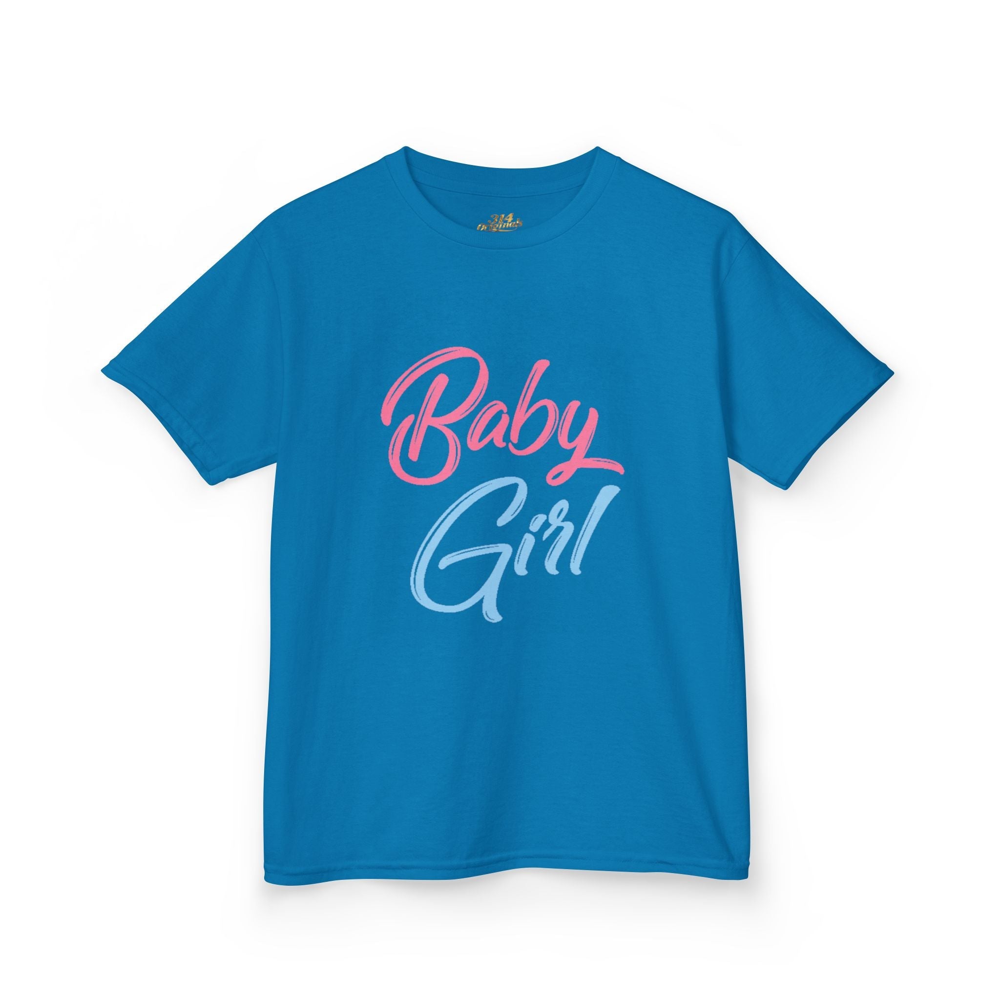 "Baby Girl" Pastel Script Shirt - 314 Originals