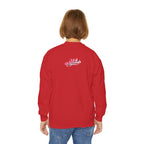 Baby Girl Youth Sweatshirt — Pink & Blue Script Crewneck - 314 Originals
