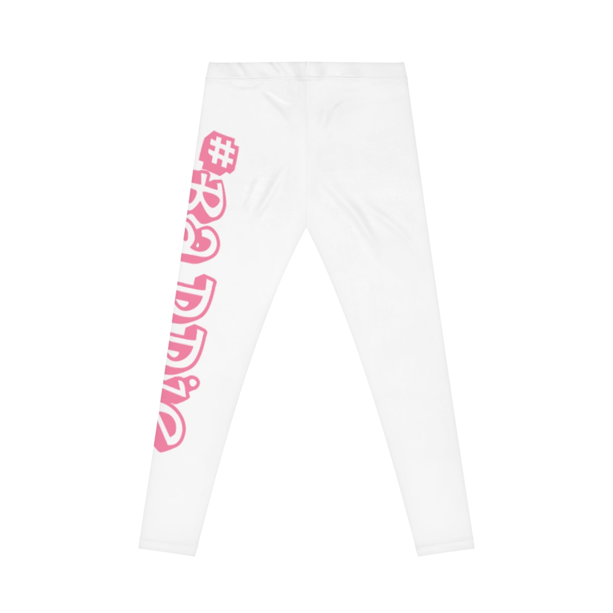 Baddie Pink Script Leggings — Women's Casual Graphic Leggings - 314 Originals