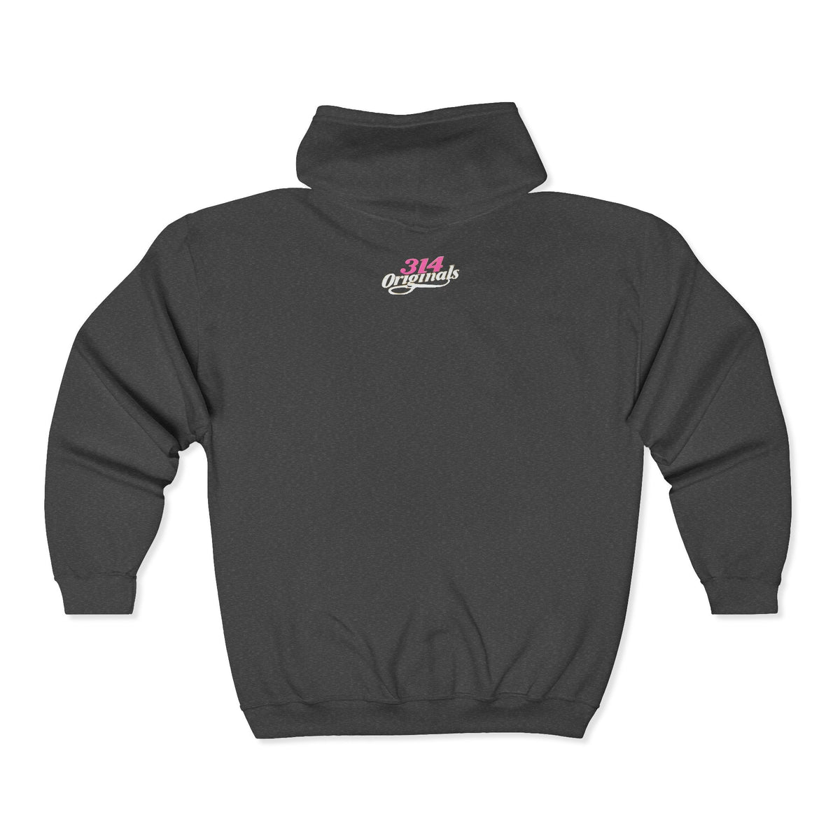 Baddie Pink Script Zip Hoodie — Trendy Streetwear Graphic Hoodie - 314 Originals