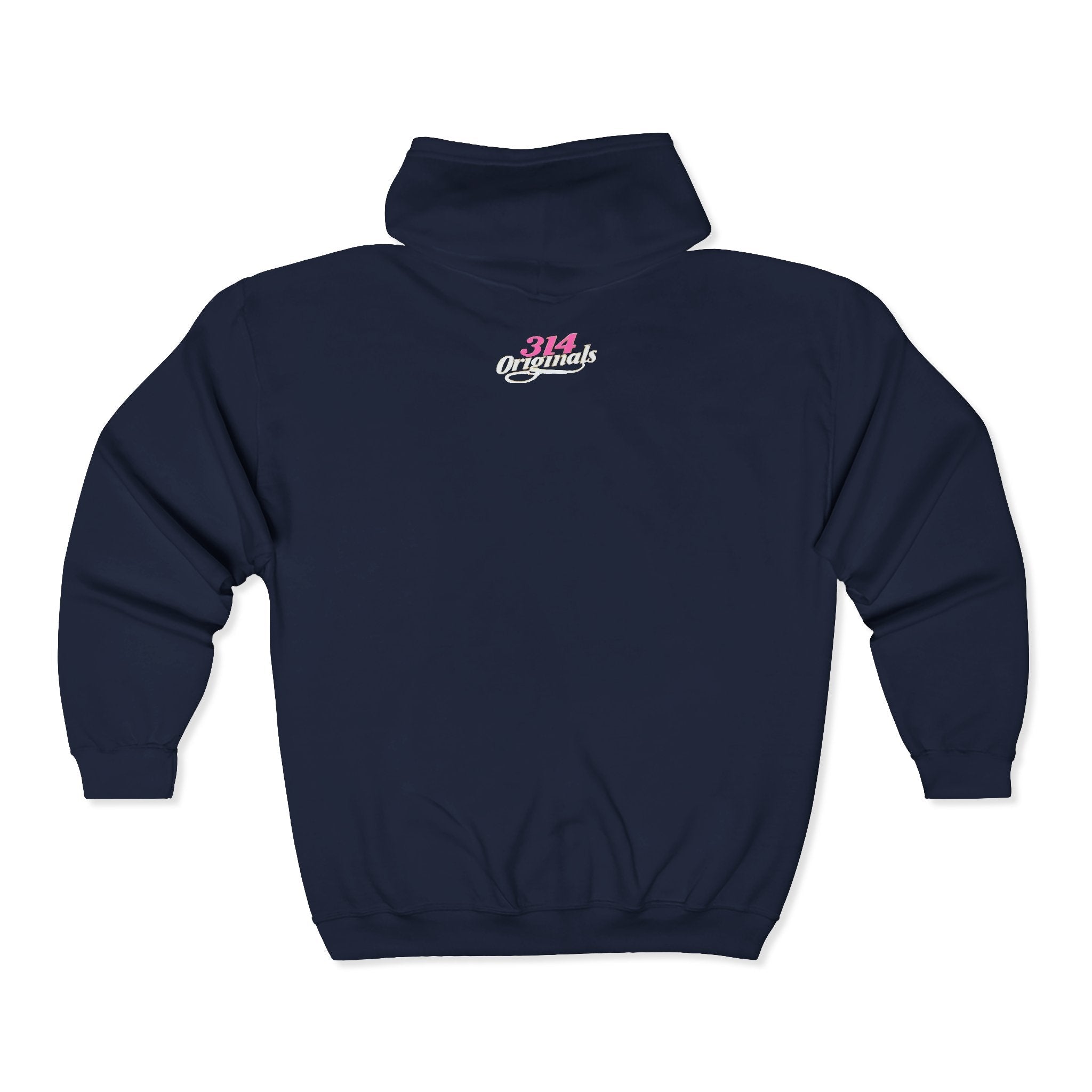 Baddie Pink Script Zip Hoodie — Trendy Streetwear Graphic Hoodie - 314 Originals