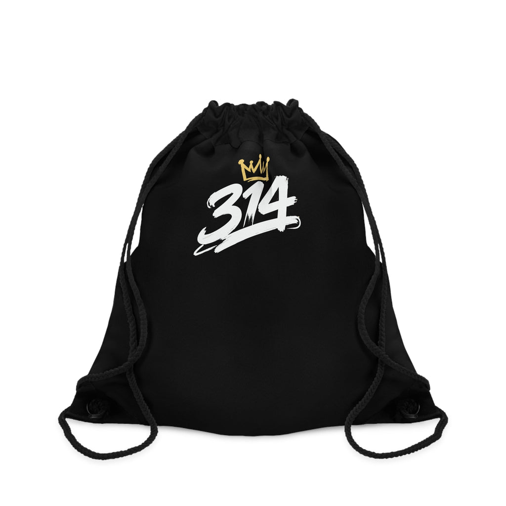 Black 314 Crown Drawstring Gym Sack - 314 Originals