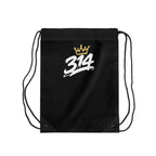 Black 314 Crown Drawstring Gym Sack - 314 Originals