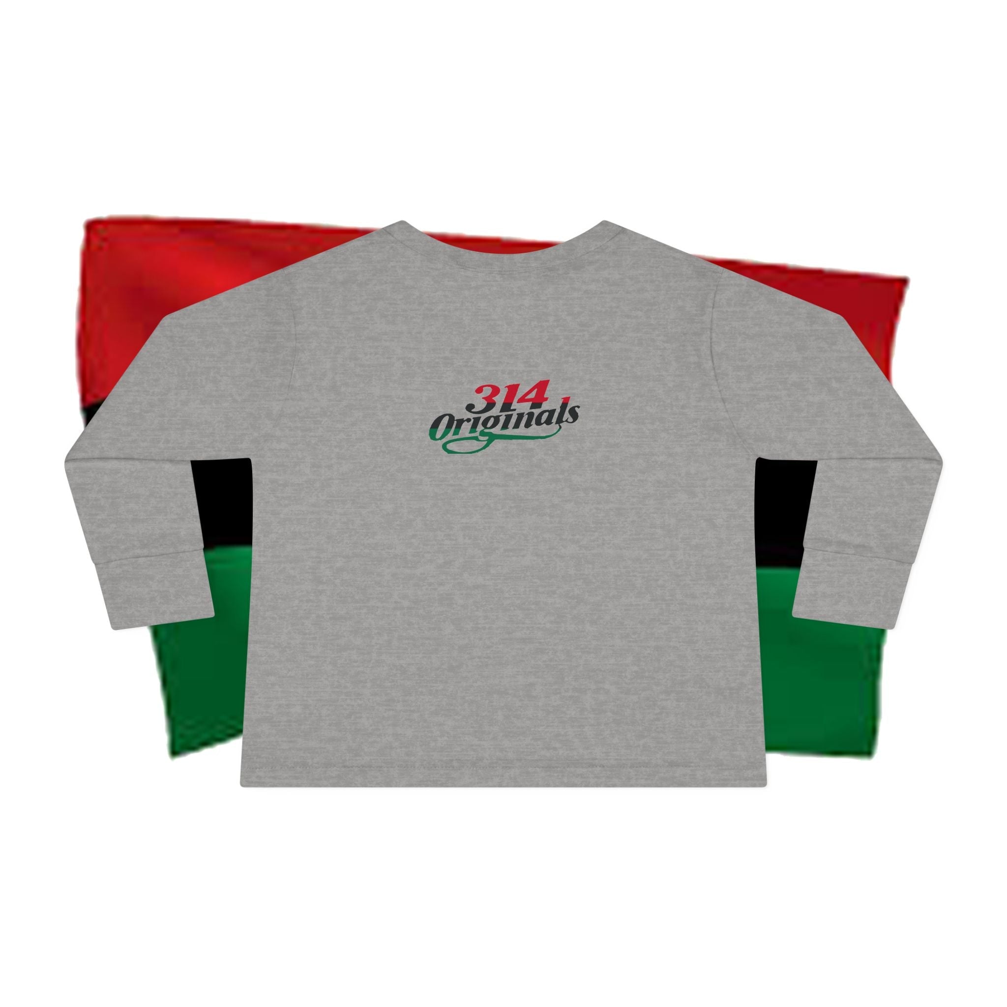 Black Every Month Toddler Long Sleeve Tee — Kids Afro Pride Shirt - 314 Originals