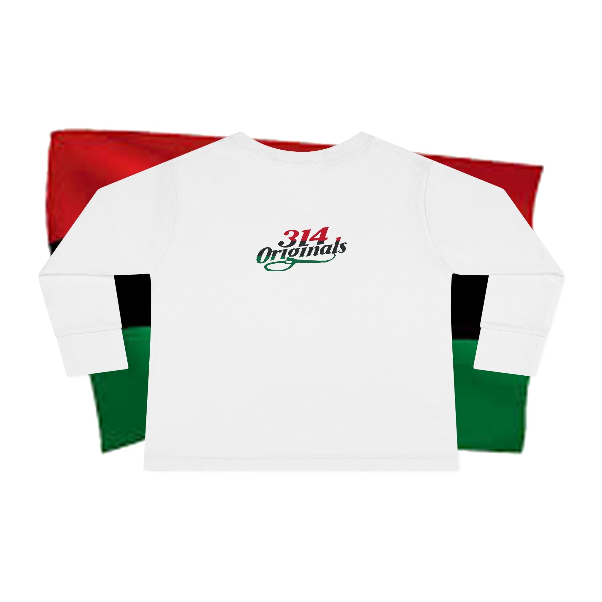 Black Every Month Toddler Long Sleeve Tee — Kids Afro Pride Shirt - 314 Originals
