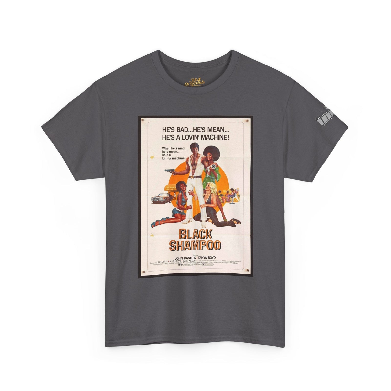 Black Shampoo Retro Poster Tee — Vintage Movie Graphic T-Shirt - 314 Originals