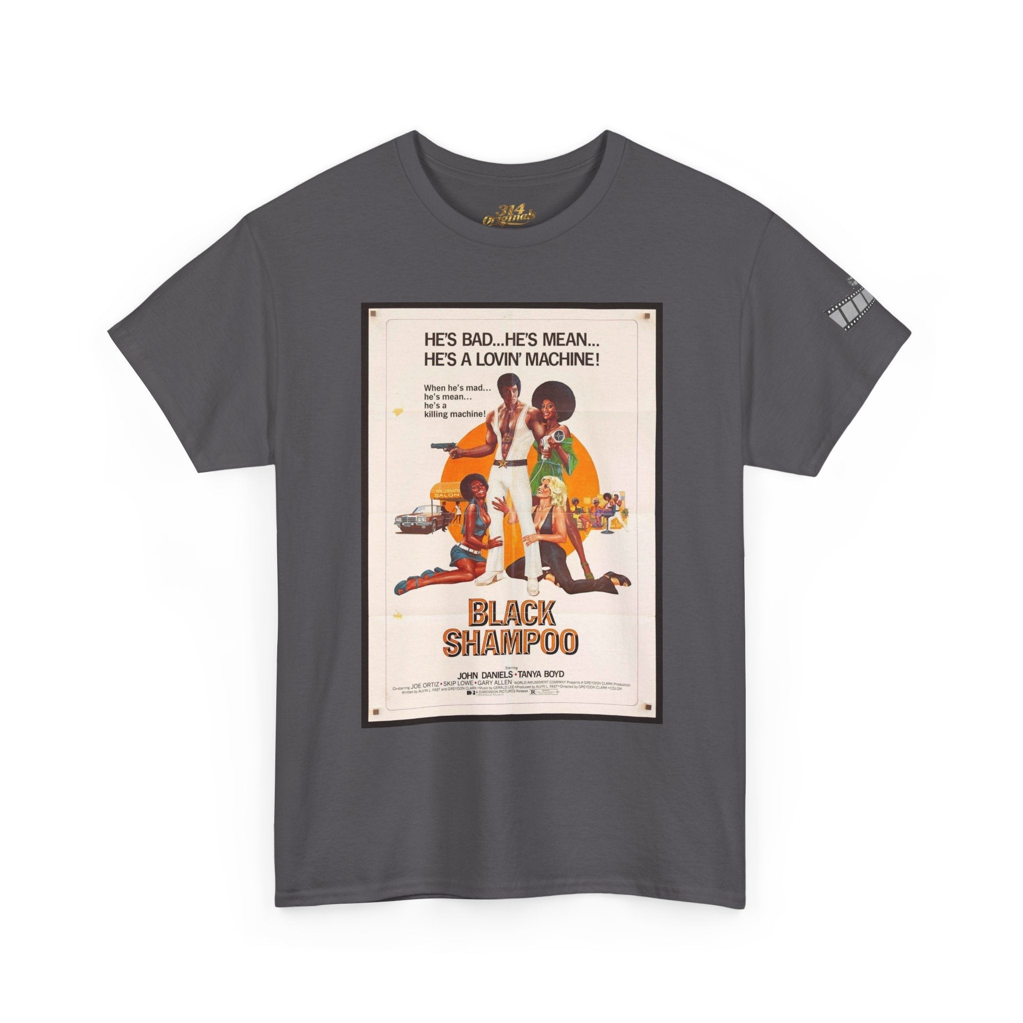 Black Shampoo Retro Poster Tee — Vintage Movie Graphic T-Shirt - 314 Originals