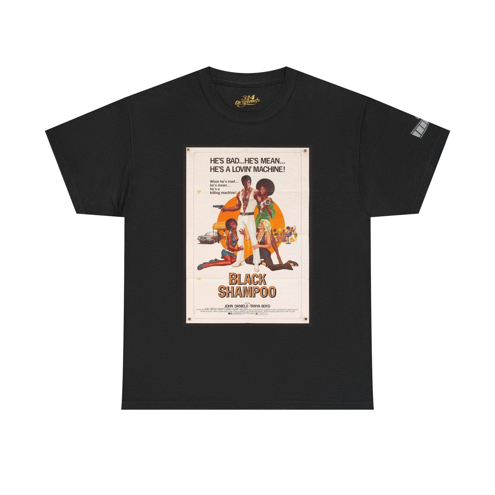 Black Shampoo Retro Poster Tee — Vintage Movie Graphic T-Shirt - 314 Originals
