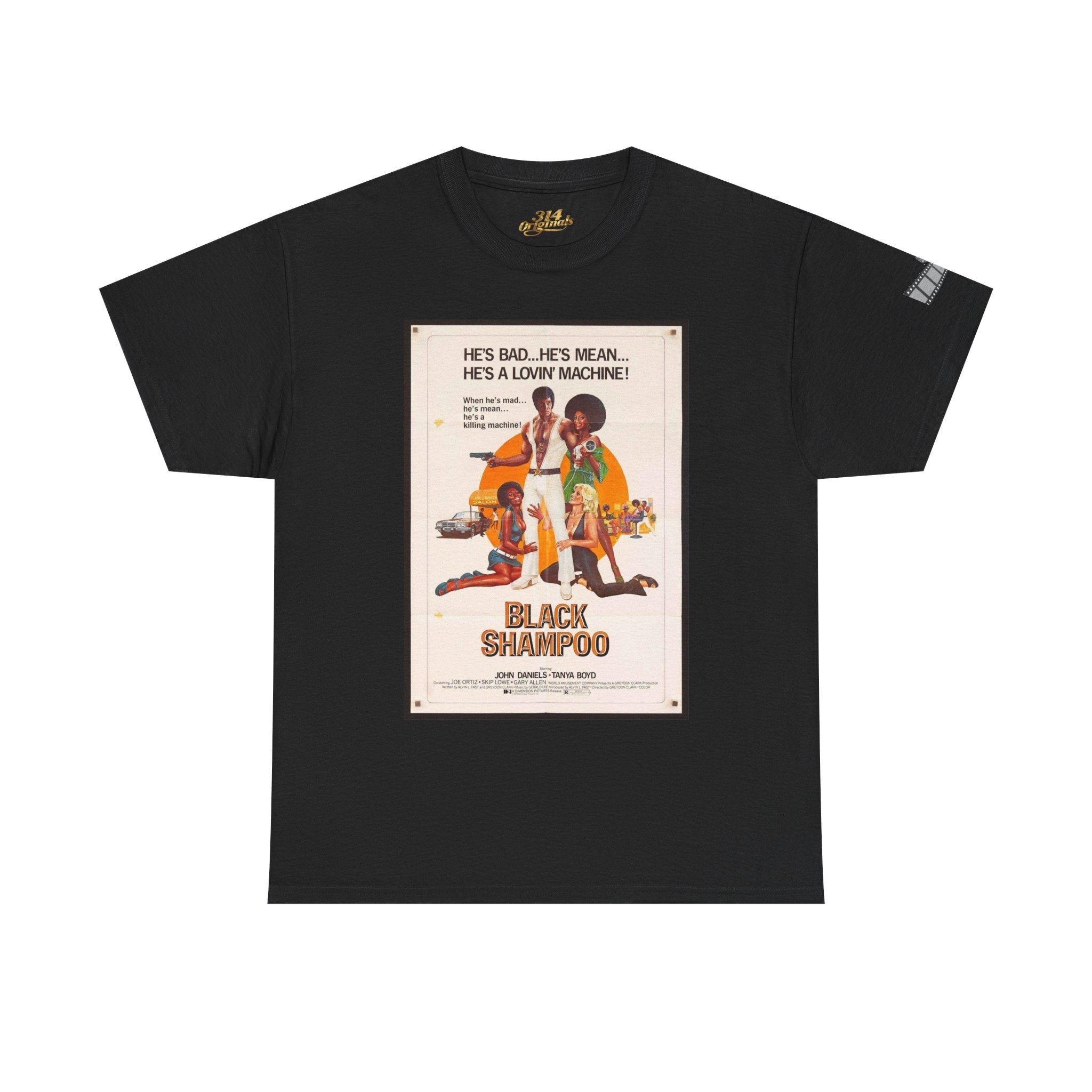 Black Shampoo Retro Poster Tee — Vintage Movie Graphic T-Shirt - 314 Originals