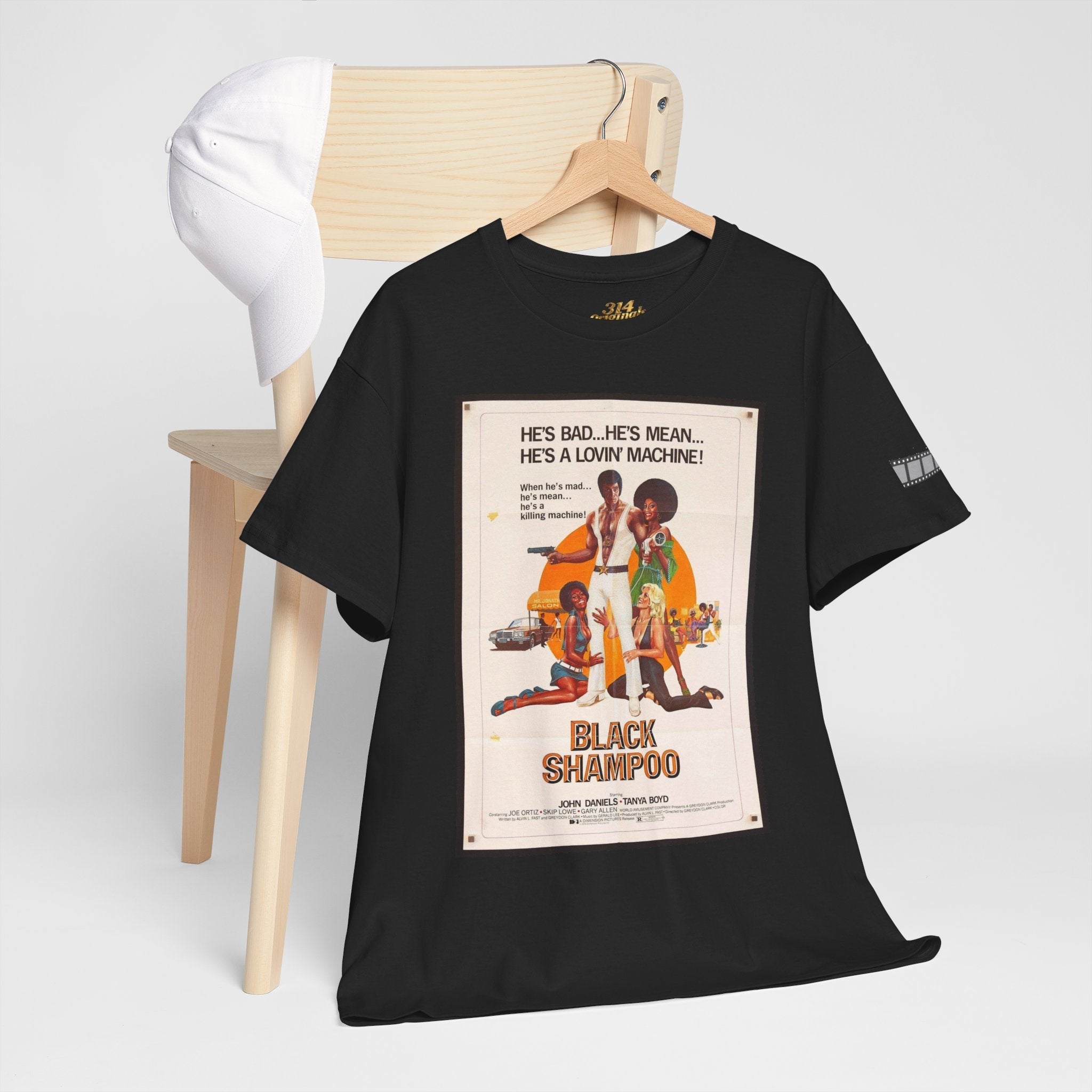 Black Shampoo Retro Poster Tee — Vintage Movie Graphic T-Shirt - 314 Originals