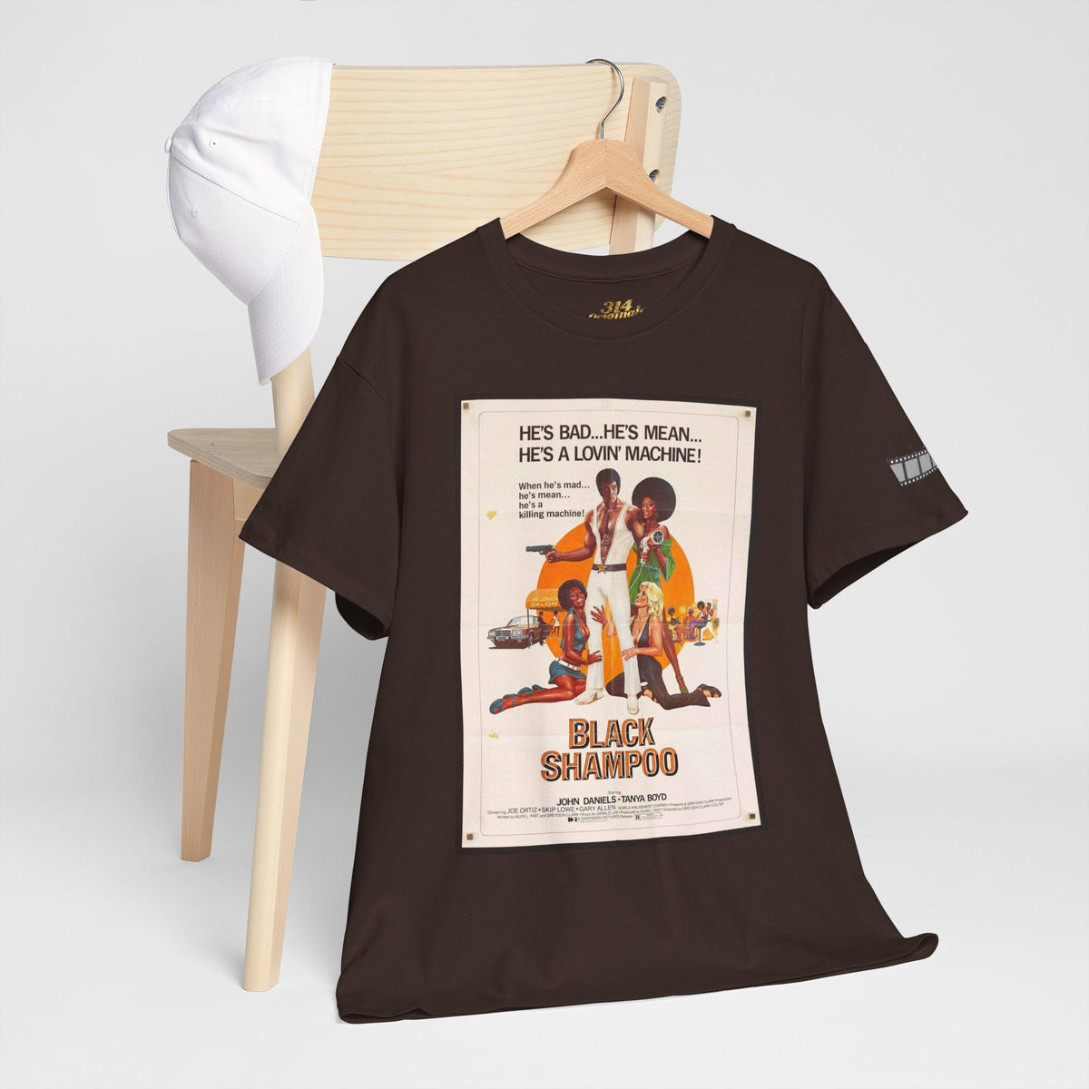 Black Shampoo Retro Poster Tee — Vintage Movie Graphic T-Shirt - 314 Originals