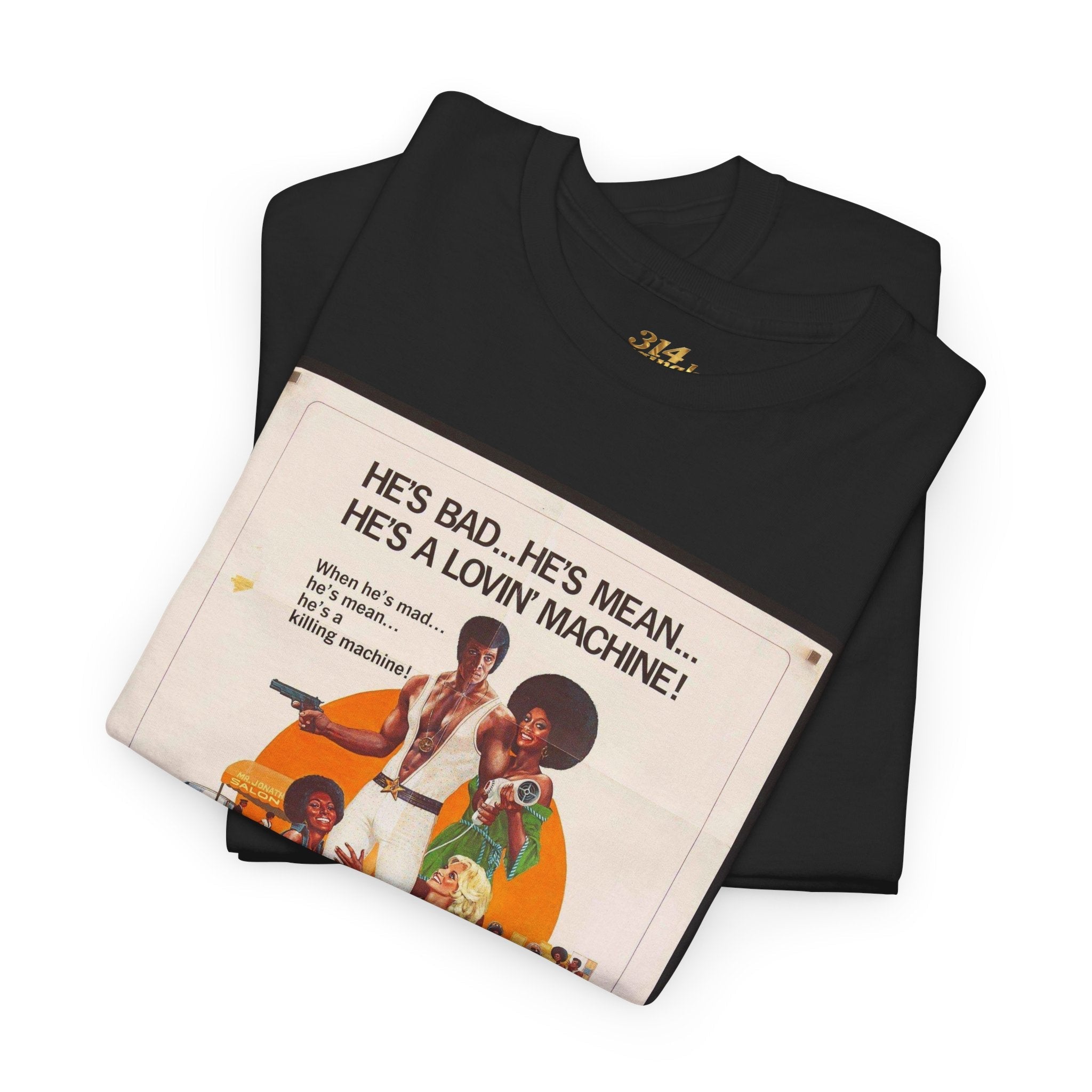 Black Shampoo Retro Poster Tee — Vintage Movie Graphic T-Shirt - 314 Originals