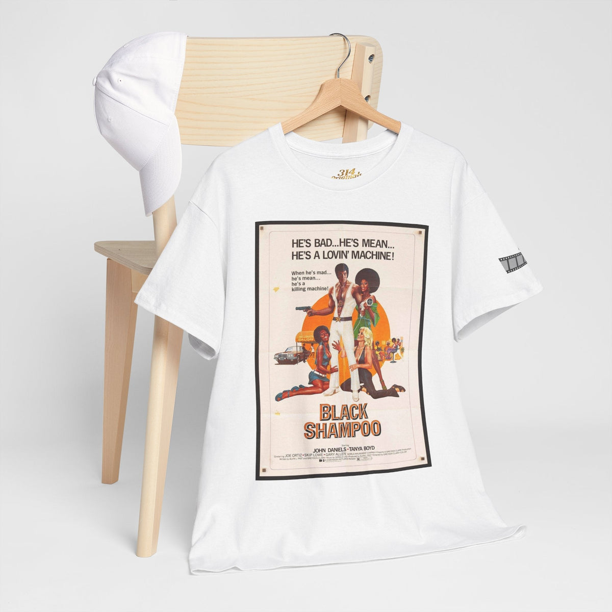 Black Shampoo Retro Poster Tee — Vintage Movie Graphic T-Shirt - 314 Originals