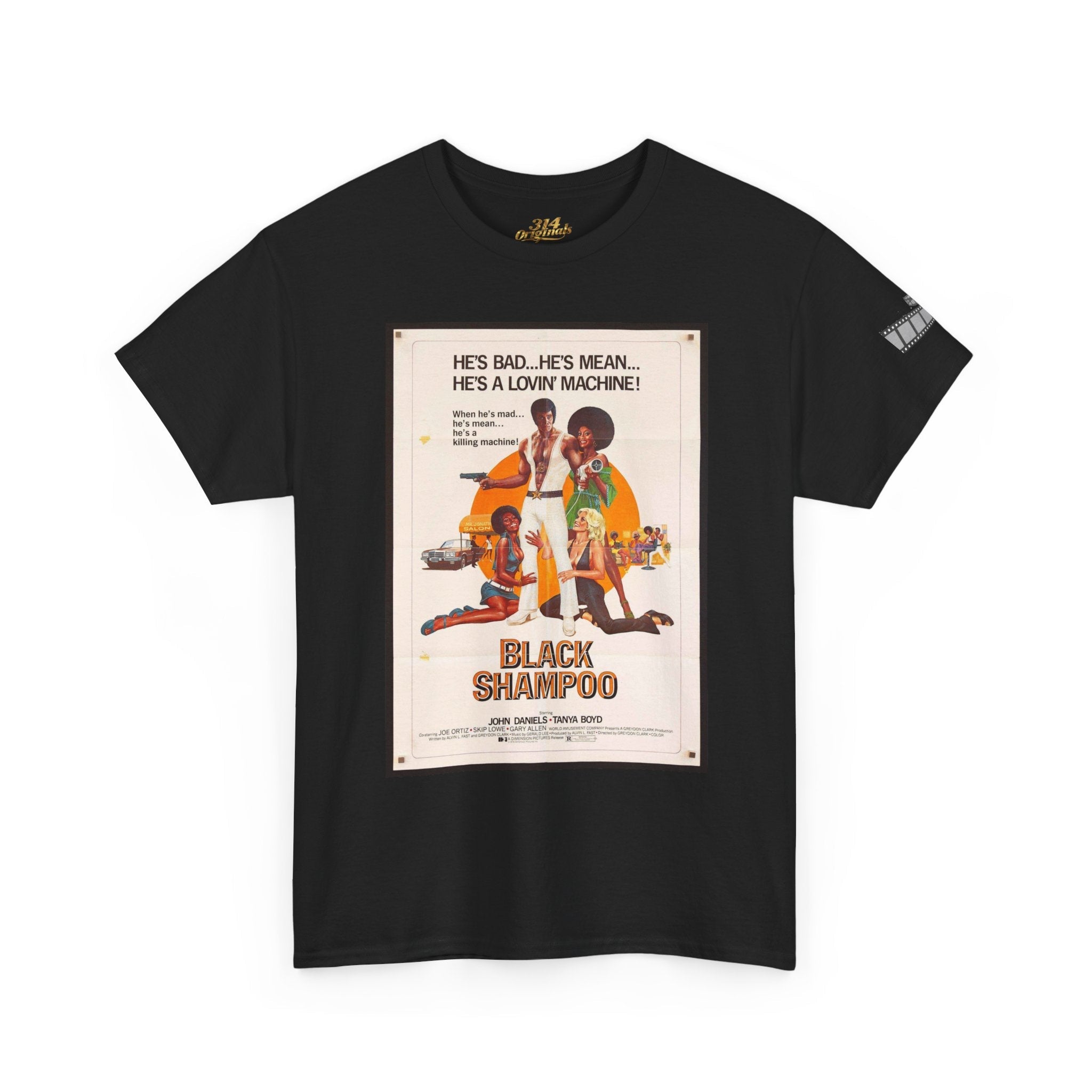 Black Shampoo Retro Poster Tee — Vintage Movie Graphic T-Shirt - 314 Originals