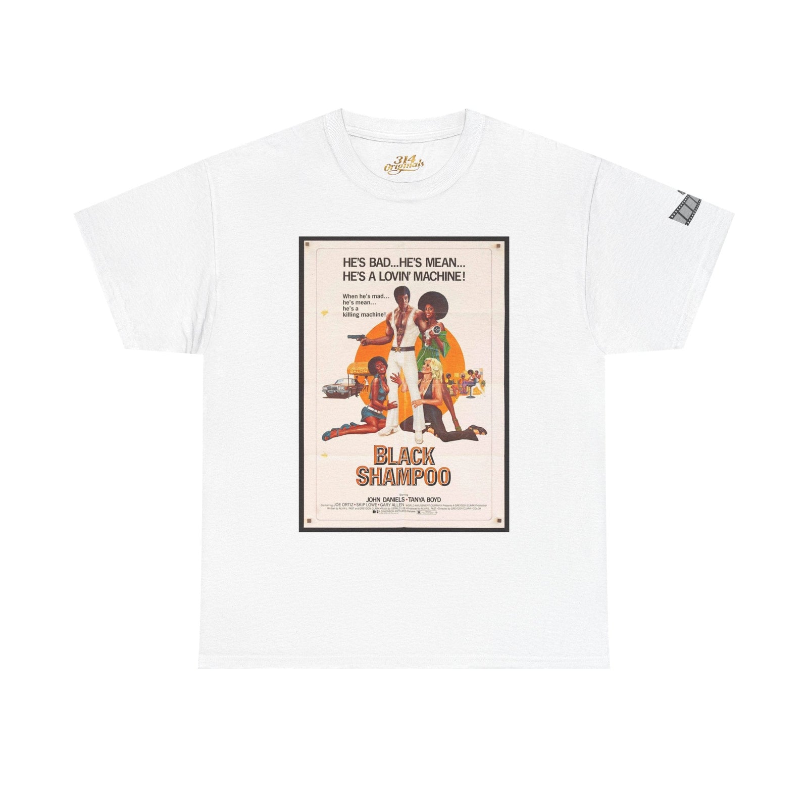 Black Shampoo Retro Poster Tee — Vintage Movie Graphic T-Shirt - 314 Originals
