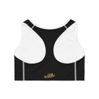 Black Sports Bra — "Originals" Pink Script Athletic Crop Top - 314 Originals