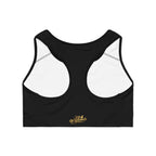 Black Sports Bra — "Originals" Pink Script Athletic Crop Top - 314 Originals