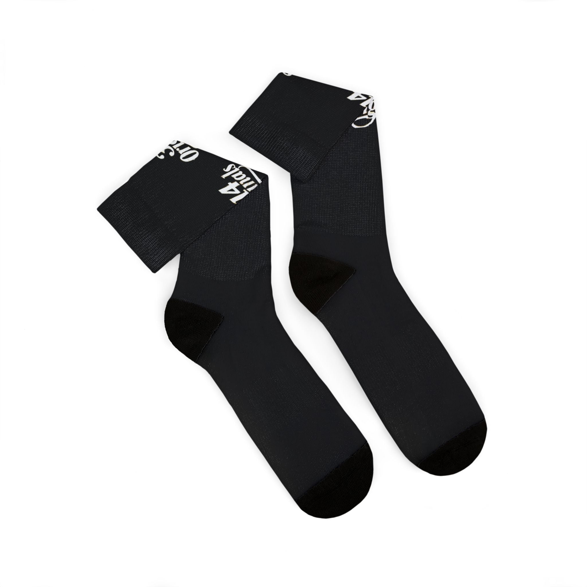 Black Sublimation Socks with '314 Originals' Script — Athletic Crew Socks - 314 Originals