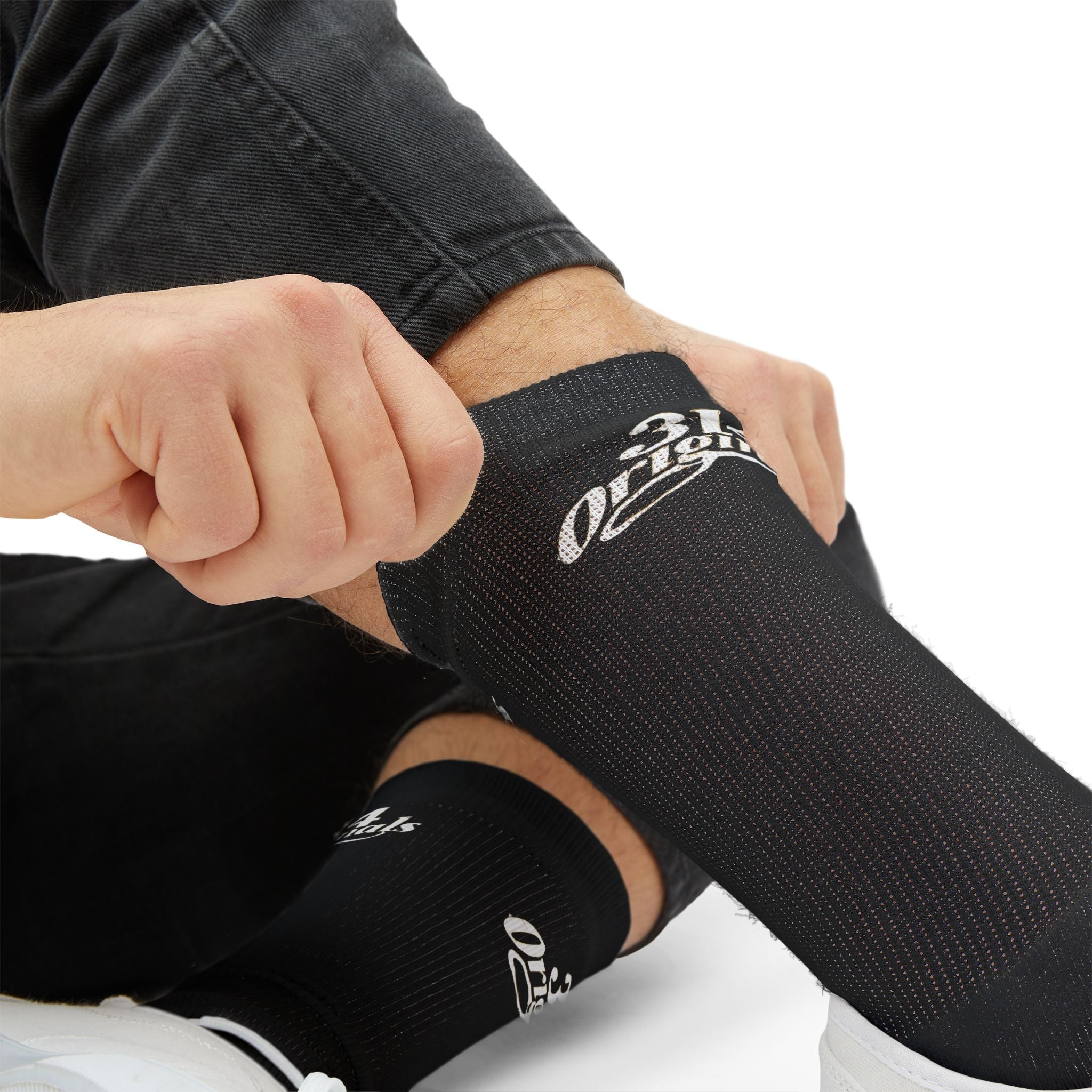 Black Sublimation Socks with '314 Originals' Script — Athletic Crew Socks - 314 Originals