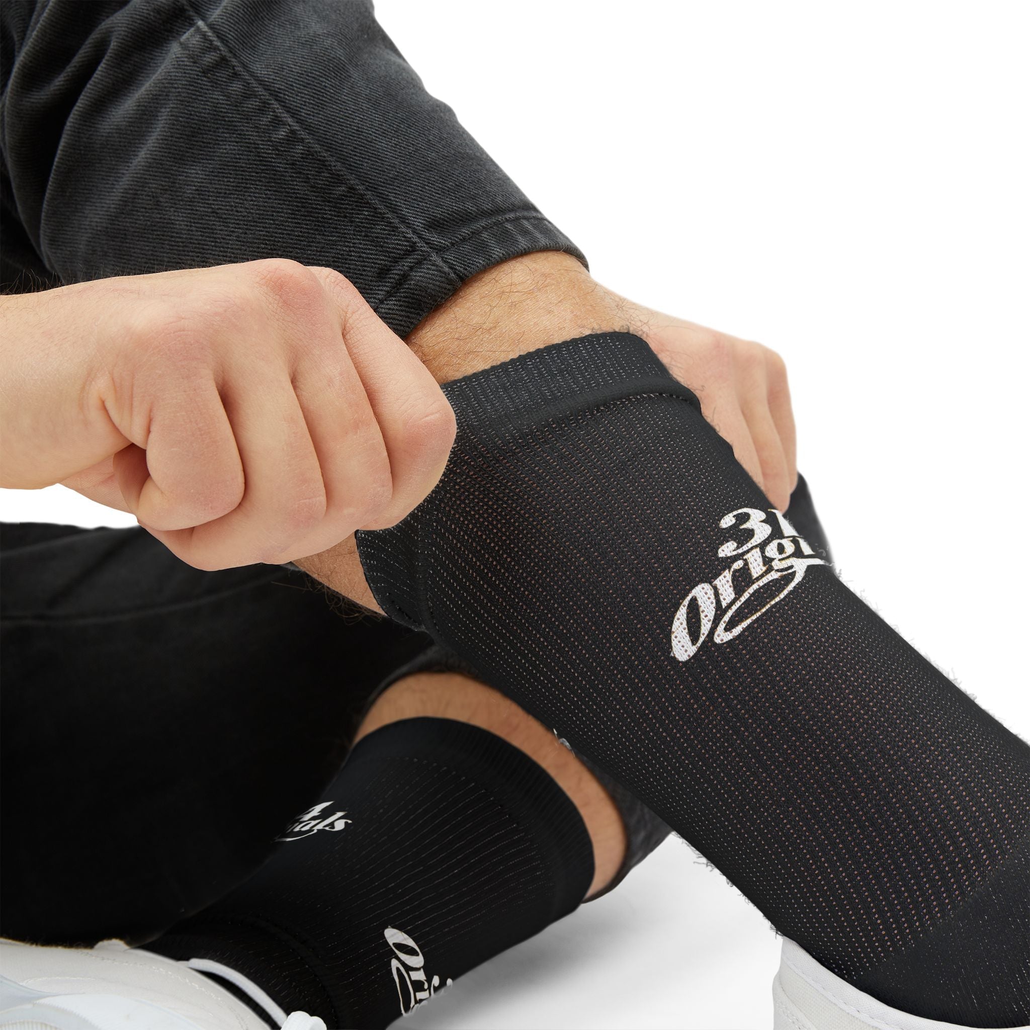 Black Sublimation Socks with '314 Originals' Script — Athletic Crew Socks - 314 Originals