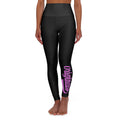 Black Yoga Leggings — High-Waisted Leggings with Pink “Originals” Side Script - 314 Originals