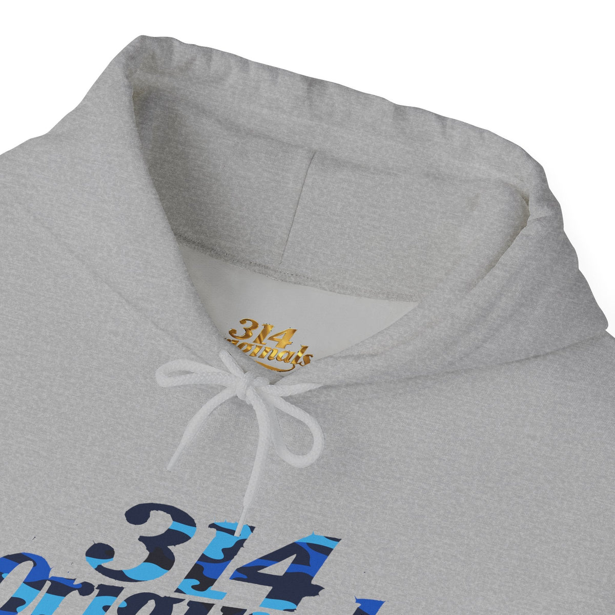 Blue Camo '314' Script Hoodie — City Pride Casual Pullover - 314 Originals