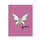 Breast Cancer Awareness Butterfly Garden Flag – 'Awareness' Pink Ribbon House Banner - 314 Originals