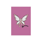 Breast Cancer Awareness Butterfly Garden Flag – 'Awareness' Pink Ribbon House Banner - 314 Originals