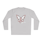 Breast Cancer Awareness Ribbon Butterfly Long Sleeve Tee - 314 Originals