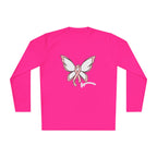 Breast Cancer Awareness Ribbon Butterfly Long Sleeve Tee - 314 Originals