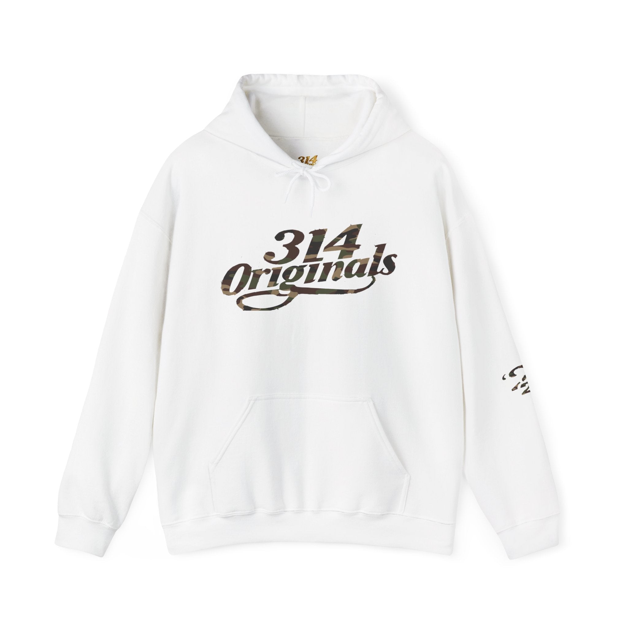 Camo '314' Script Hoodie — City Pride Casual Pullover - 314 Originals