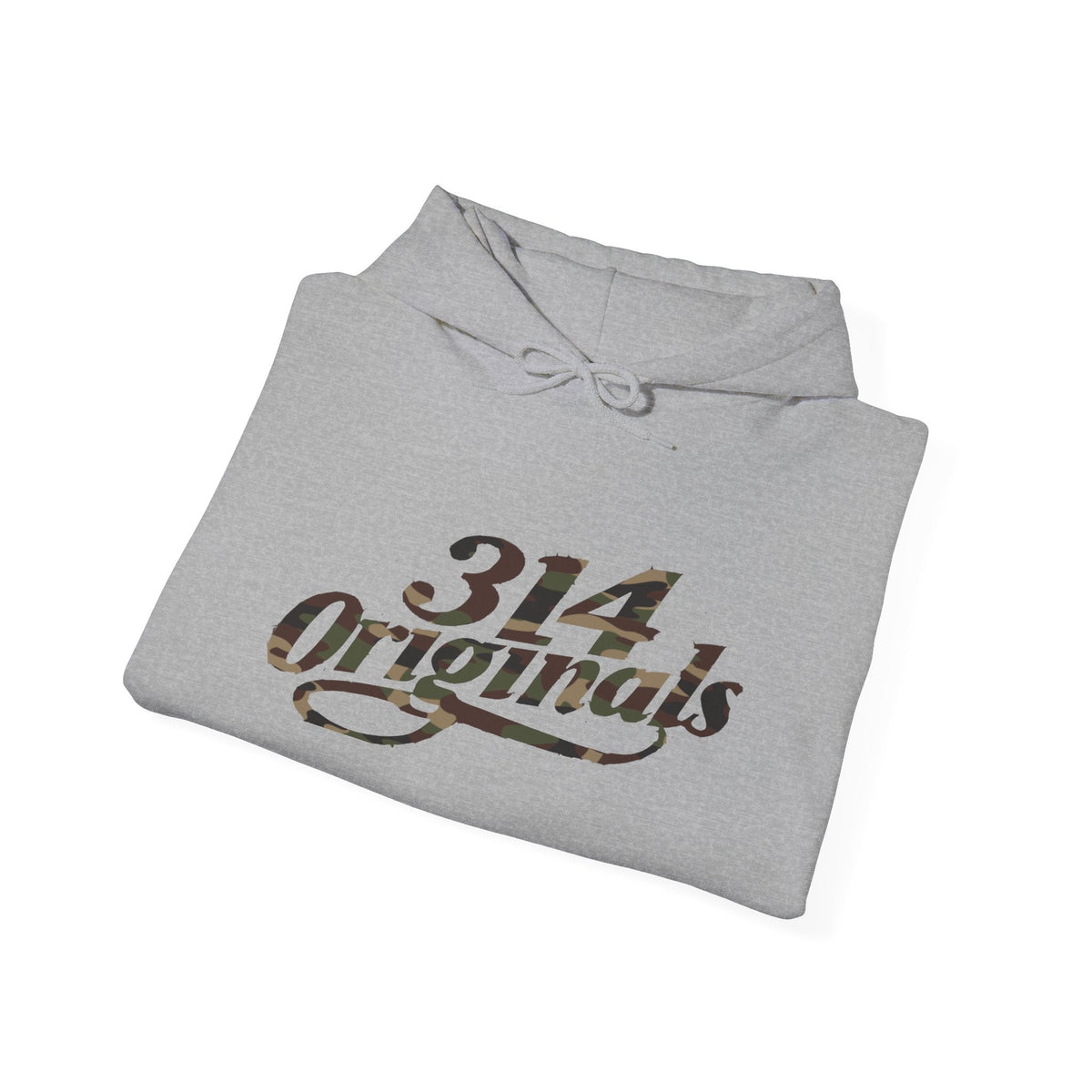 Camo '314' Script Hoodie — City Pride Casual Pullover - 314 Originals
