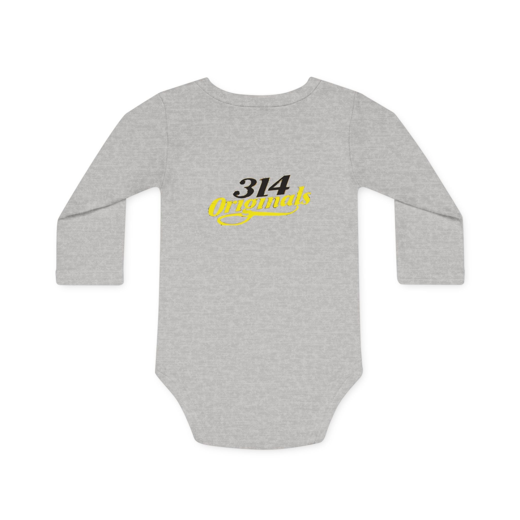 Caution: Cuteness Overload Baby Bodysuit – 314 Originals Long-Sleeve Organic Onesie - 314 Originals