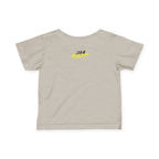 "Caution: Cuteness Overload" — Baby T‑Shirt (Yellow Warning Sign) - 314 Originals