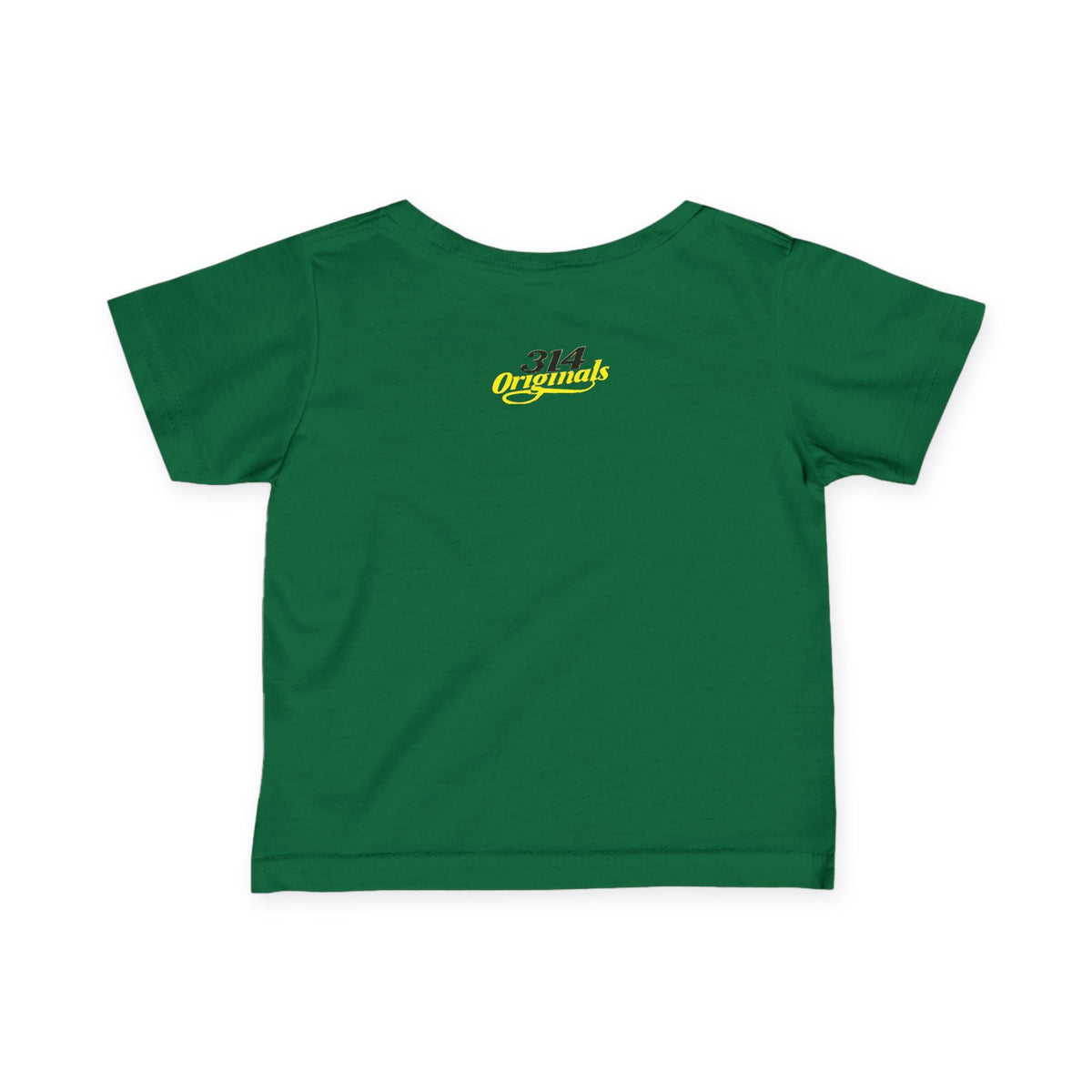 "Caution: Cuteness Overload" — Baby T-Shirt (Yellow Warning Sign) - 314 Originals