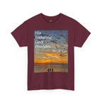 Christian Sunset T-Shirt – "His Enduring Love Provides" Inspirational Gospel Tee - 314 Originals