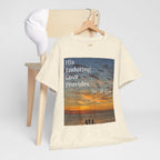 Christian Sunset T-Shirt – "His Enduring Love Provides" Inspirational Gospel Tee - 314 Originals