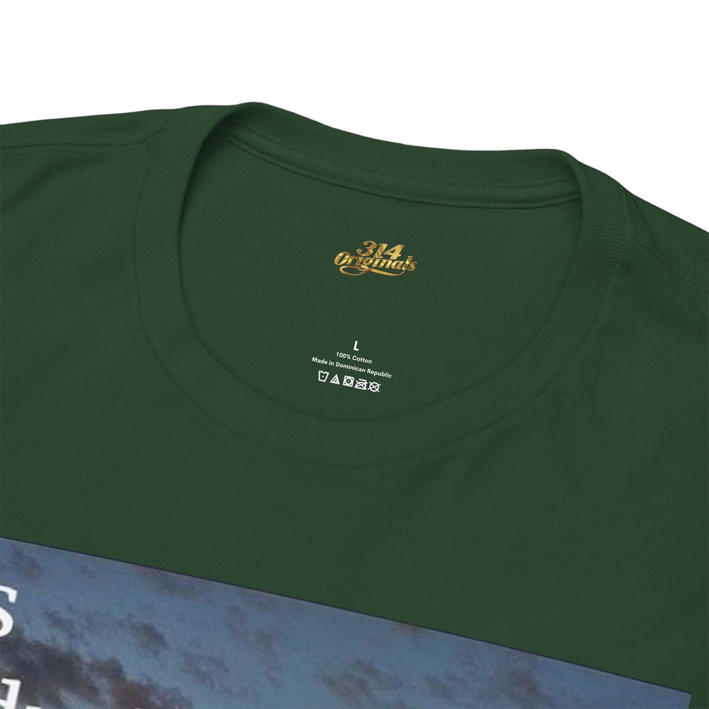 Christian Sunset T-Shirt – "His Enduring Love Provides" Inspirational Gospel Tee - 314 Originals