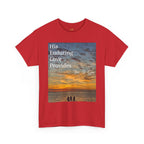 Christian Sunset T-Shirt – "His Enduring Love Provides" Inspirational Gospel Tee - 314 Originals