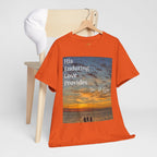 Christian Sunset T-Shirt – "His Enduring Love Provides" Inspirational Gospel Tee - 314 Originals