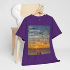 Christian Sunset T-Shirt – "His Enduring Love Provides" Inspirational Gospel Tee - 314 Originals